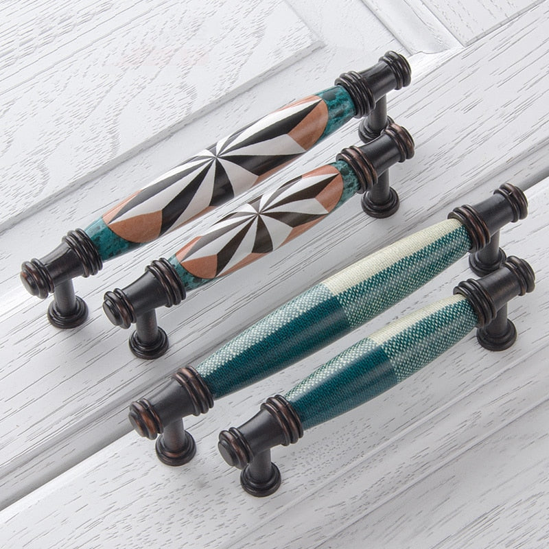 Sarah Handle - Antique Ceramic Handles Zinc Alloy Luxury