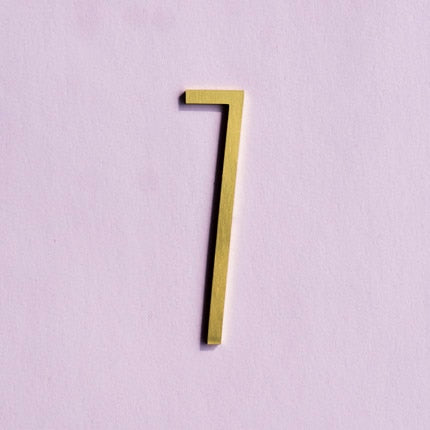 Brass Digits 0-9 For Door Plate House Number Decoration