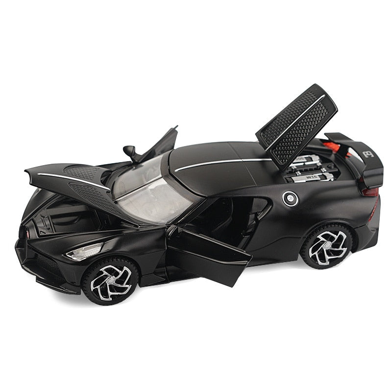 1:32 Bugatti Lavoiturenoire Black Car Model Simulation
