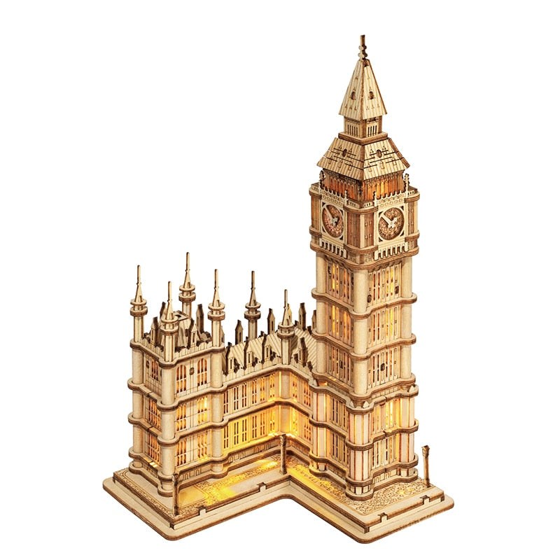 3D Tower Bridge Big Ben Famous Building Wooden Puzzle Game