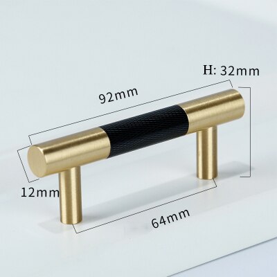 Rama Handle - Knurled brass+ Aluminum Alloy Handles luxury