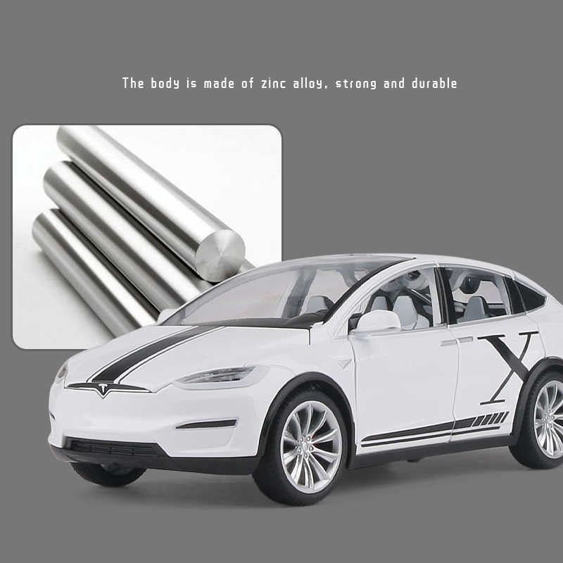 1:20 Tesla Model X Alloy Car Model Simulation