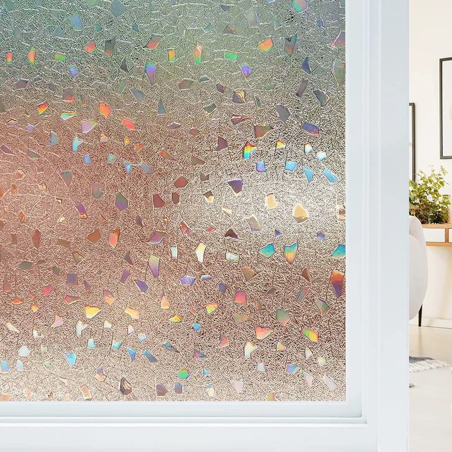 Mul-size Rainbow Window Film 3D Ecology Non Toxic Glass Sticker