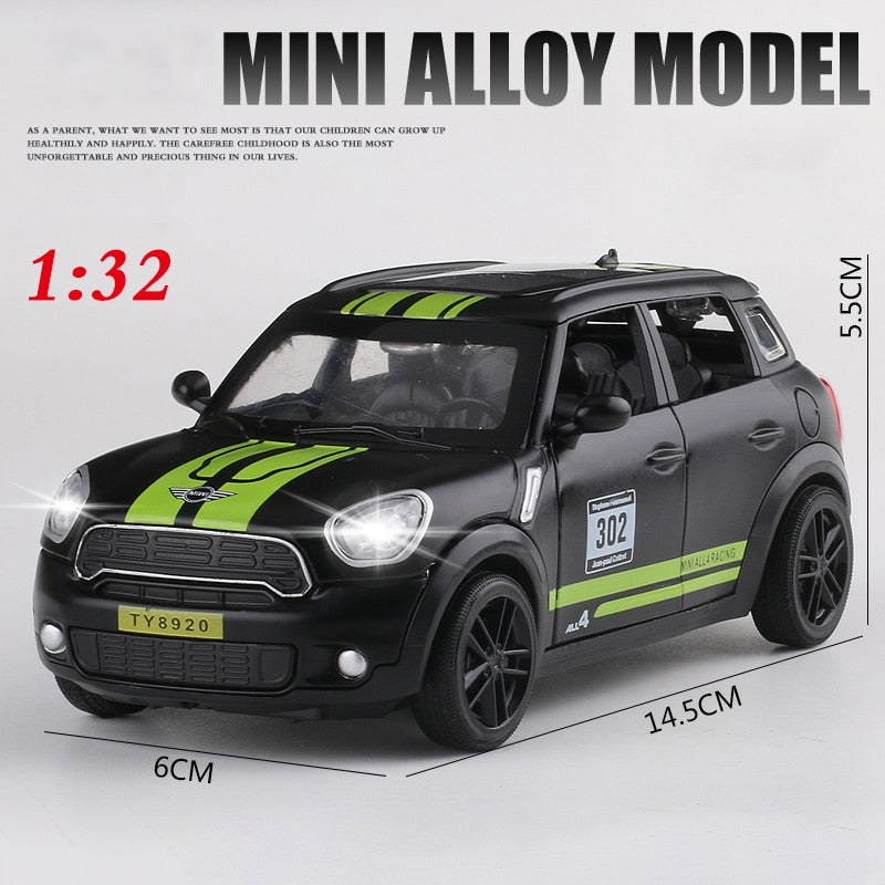 1:32 Mini Countryman Diecast car Simulation