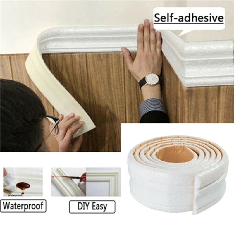 Missa 3D Pattern Wall Trim Line - Decoration Self-Adhesive For Living Room