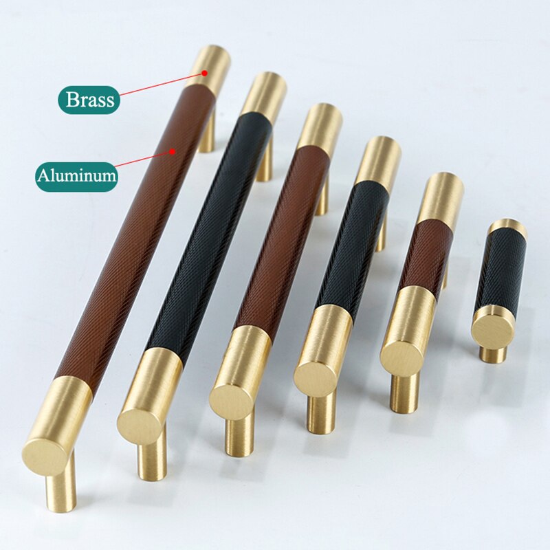 Rama Handle - Knurled brass+ Aluminum Alloy Handles luxury