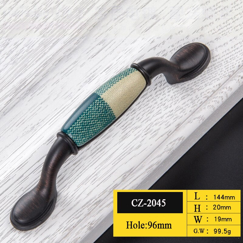 Sarah Handle - Antique Ceramic Handles Zinc Alloy Luxury