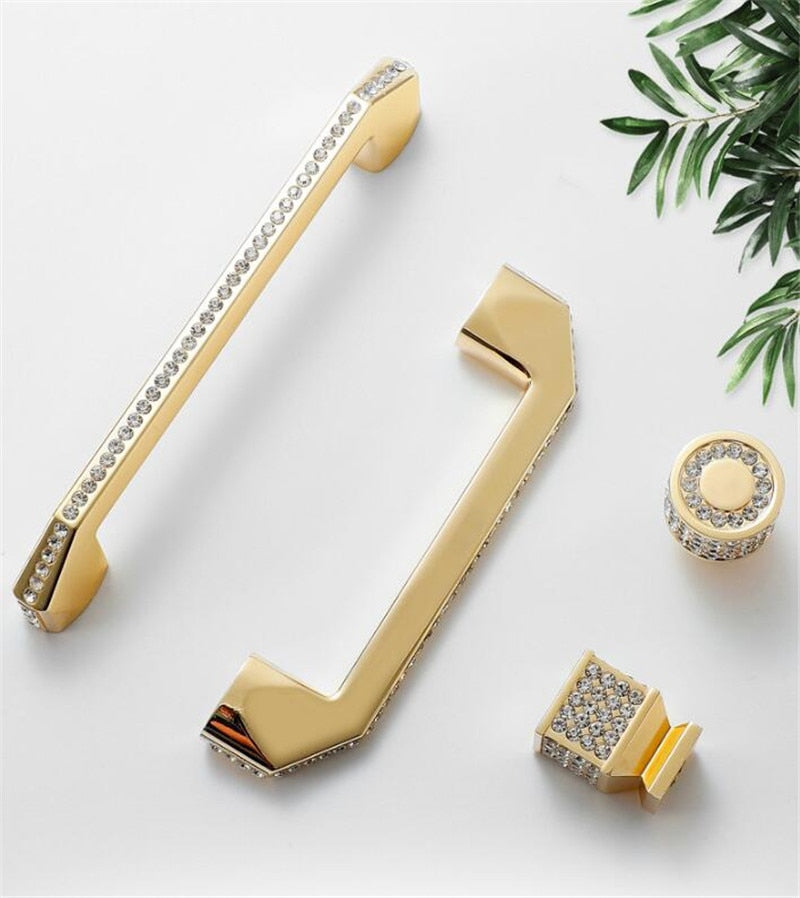 Sally Handle - European Luxury Diamond Crystal Handle