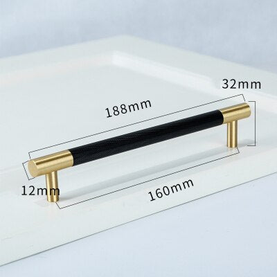 Rama Handle - Knurled brass+ Aluminum Alloy Handles luxury