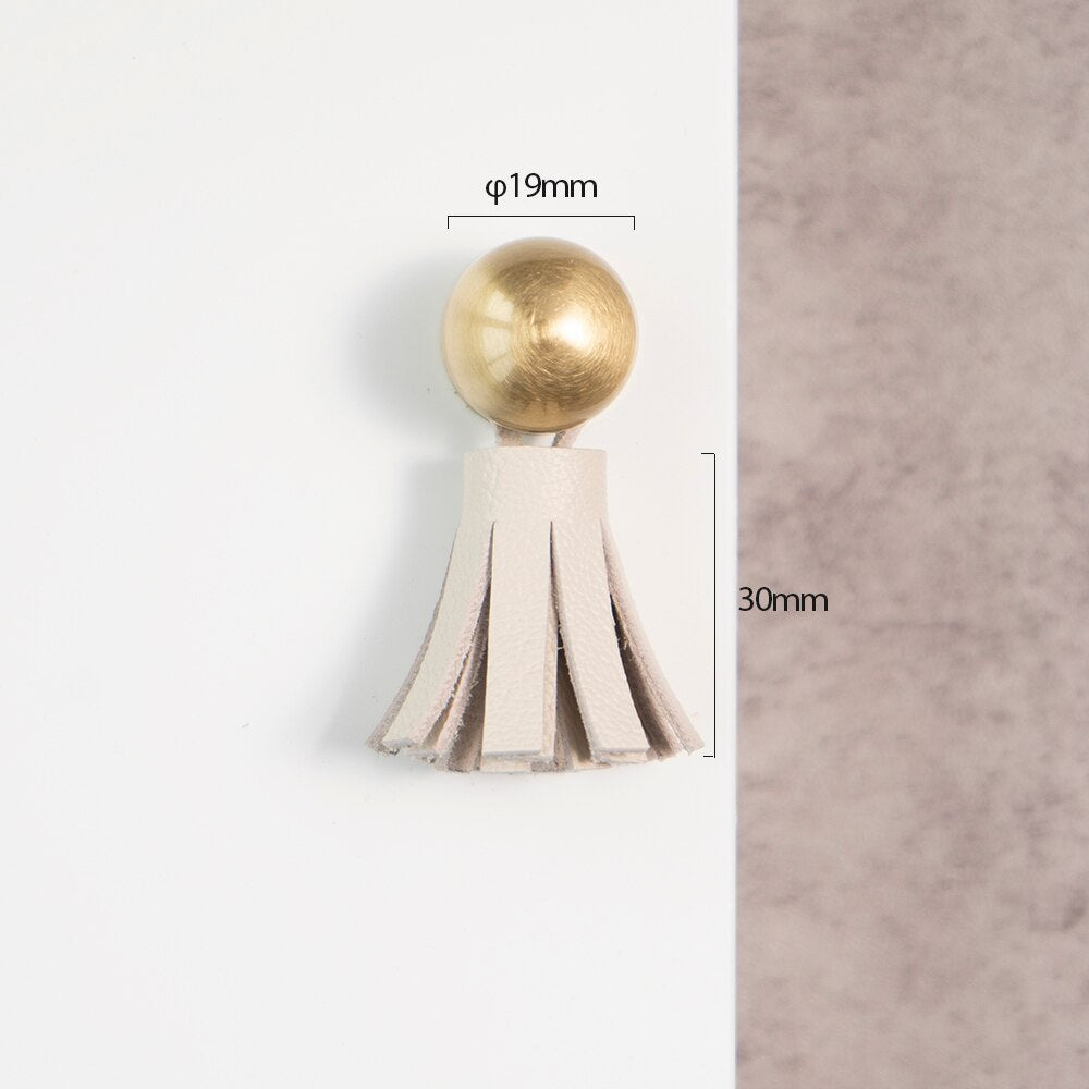 Faya Handle - 7 Colors Cute Leather Tassel Knob