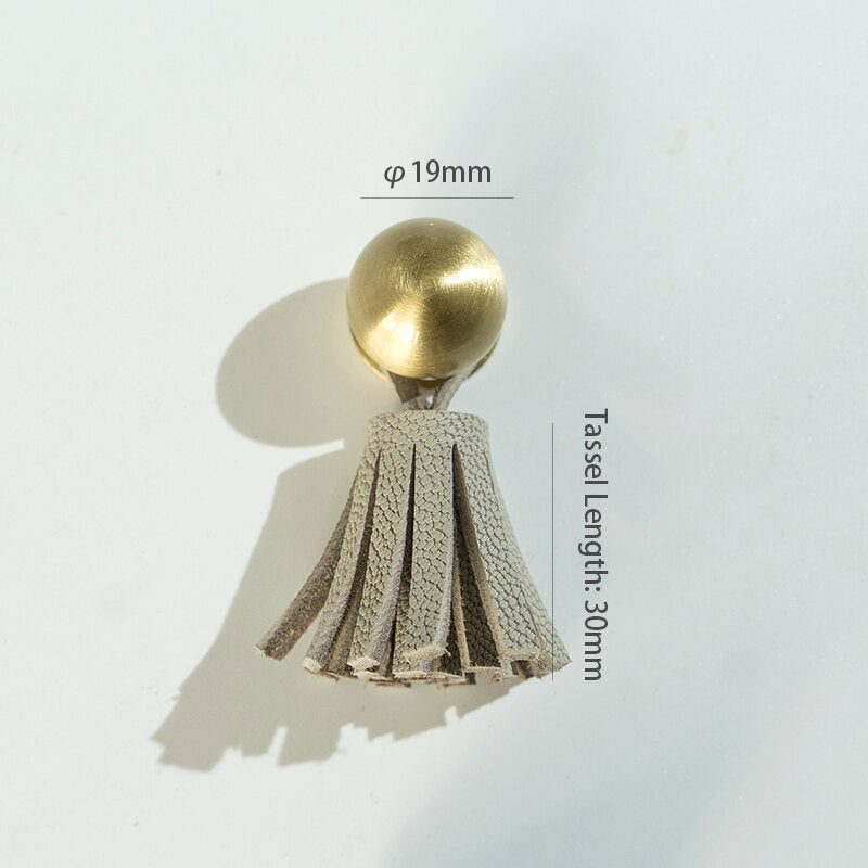 Faya Handle - 7 Colors Cute Leather Tassel Knob