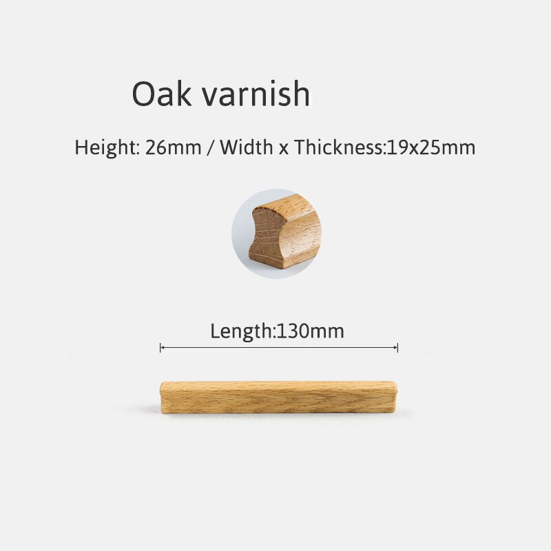 Sanda Handle - Natural Wood Furniture Handle