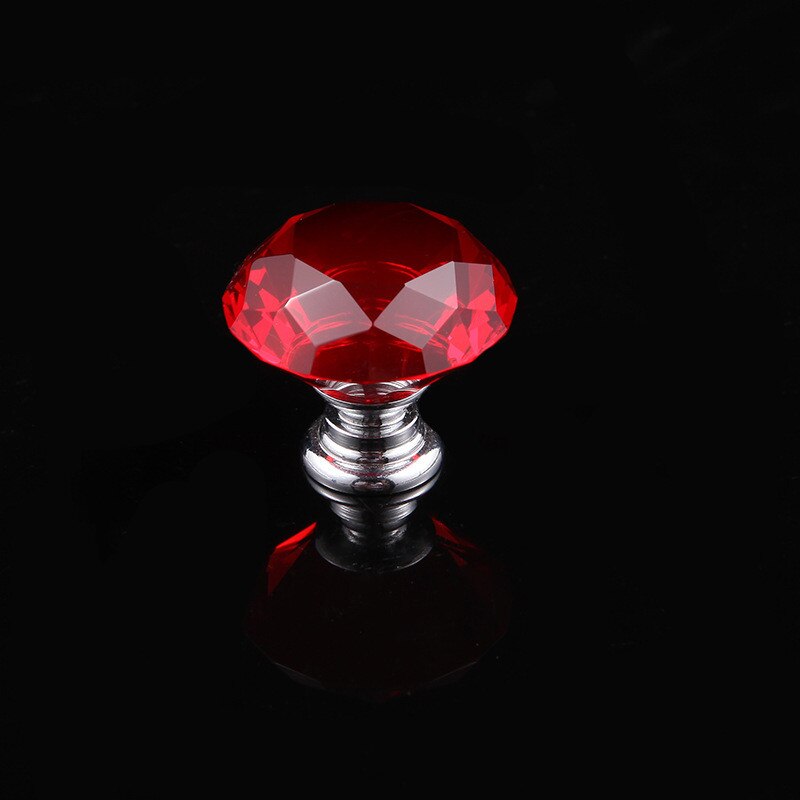 European Colorful Crystal Glass Knobs