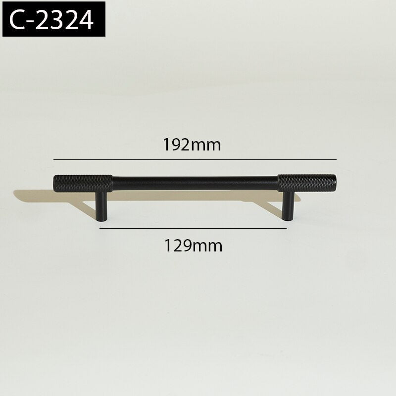 Marena Handle - Satin Brass Knurled luxury