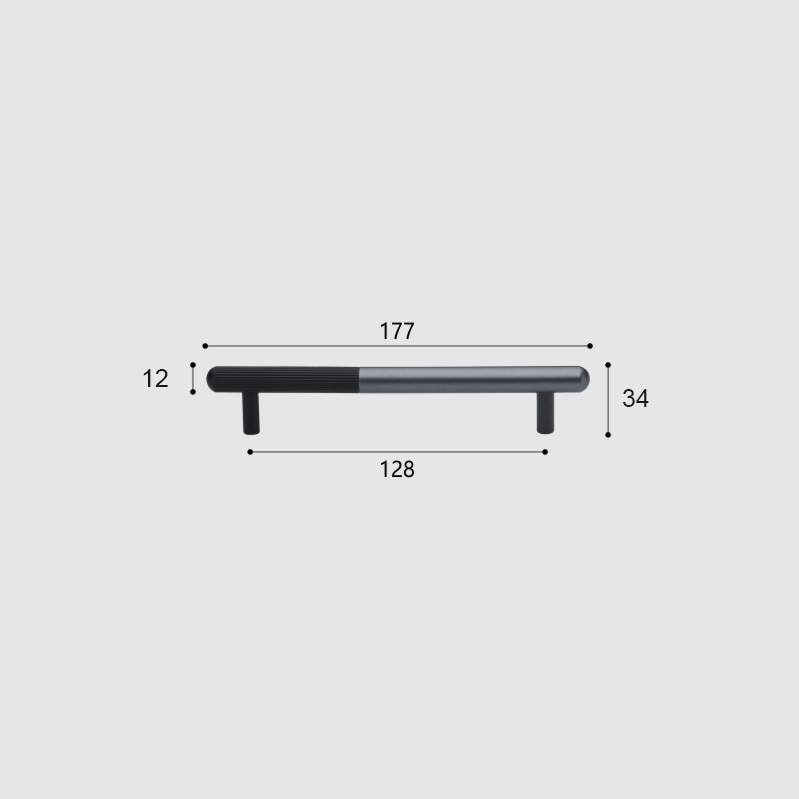 Mara Handle - Aluminum Alloy Brown Handles Luxury