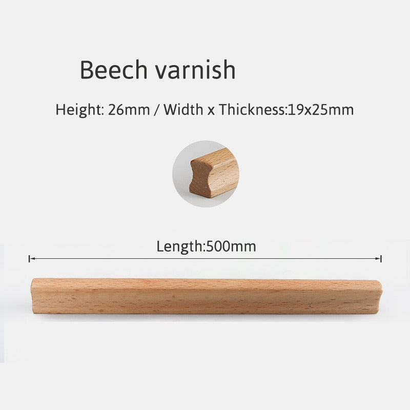 Sanda Handle - Natural Wood Furniture Handle