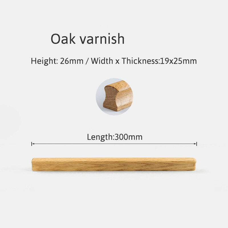 Sanda Handle - Natural Wood Furniture Handle