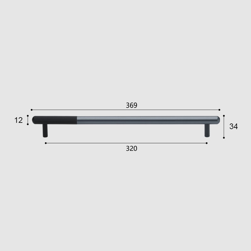 Mara Handle - Aluminum Alloy Brown Handles Luxury