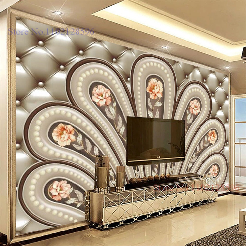 Sedny Wallpaper - Wallpaper 3D Luxury Golden Large Wall Living Room Modern Wall TV Sofa Bedroom Home Decor