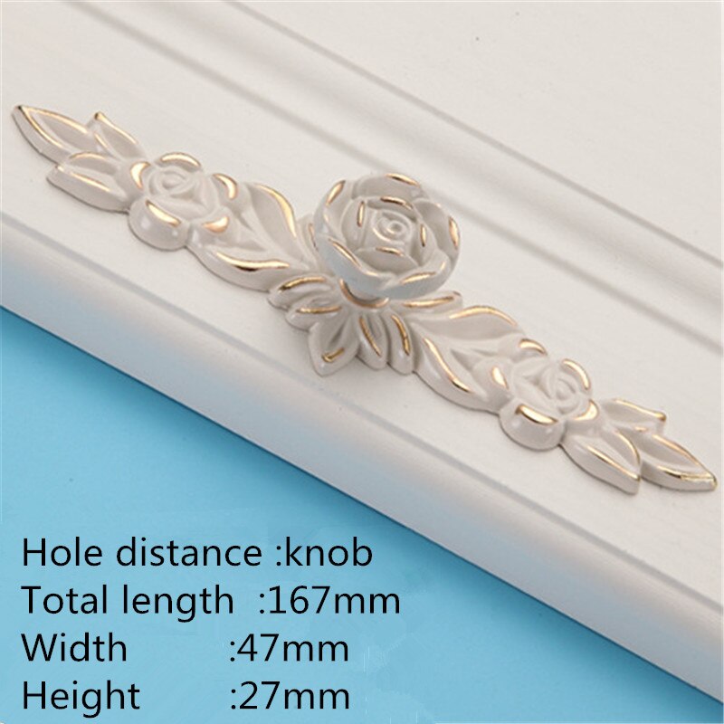Bluma Handle - European Rose Flower Kitchen Cabinet Handles