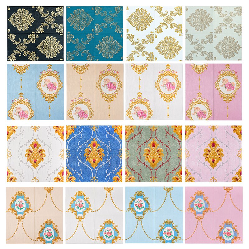 10Pcs 3D Wall Stickers Self Adhesive 70x70cm