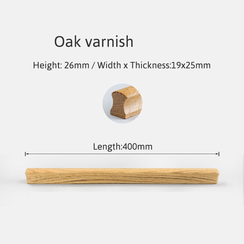 Sanda Handle - Natural Wood Furniture Handle