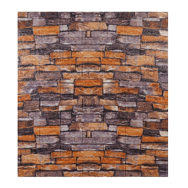 COCO 10pcs 3D Brick Wall Sticker Wallpaper