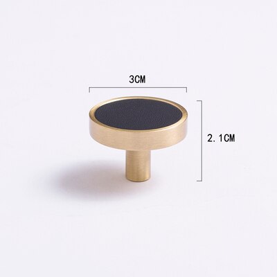 Camilia Handle - Handmade leather+ brass Handles luxury