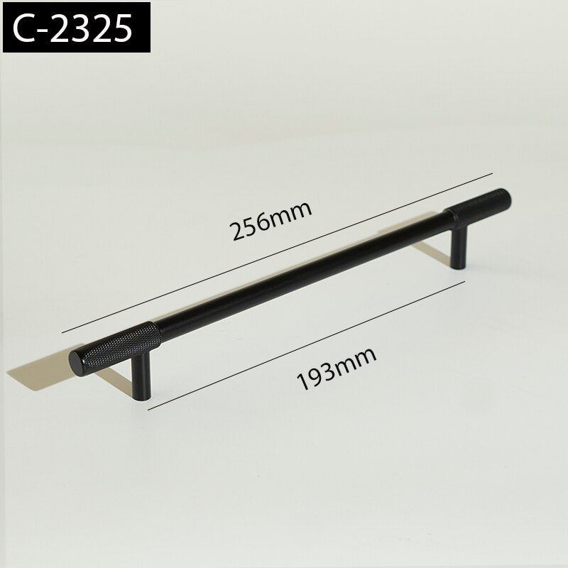 Marena Handle - Satin Brass Knurled luxury
