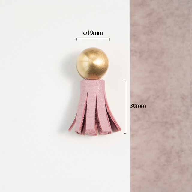 Faya Handle - 7 Colors Cute Leather Tassel Knob