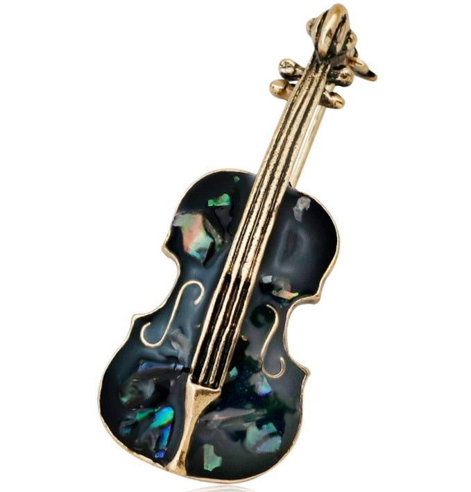Fashion Musical Instruments Guitar Pins for Women Girl