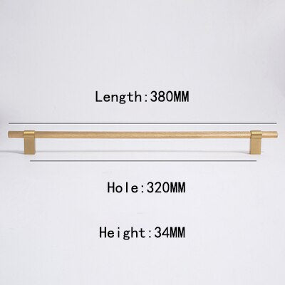 Ava Handle - Satin Brass Furniture Handles luxury