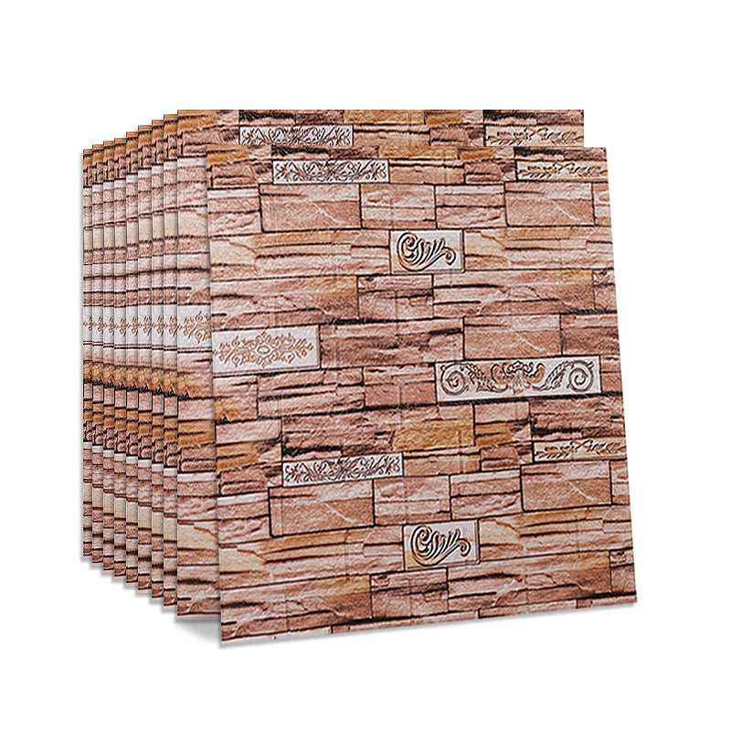 DODO 10pcs 3D Brick Wall Paper