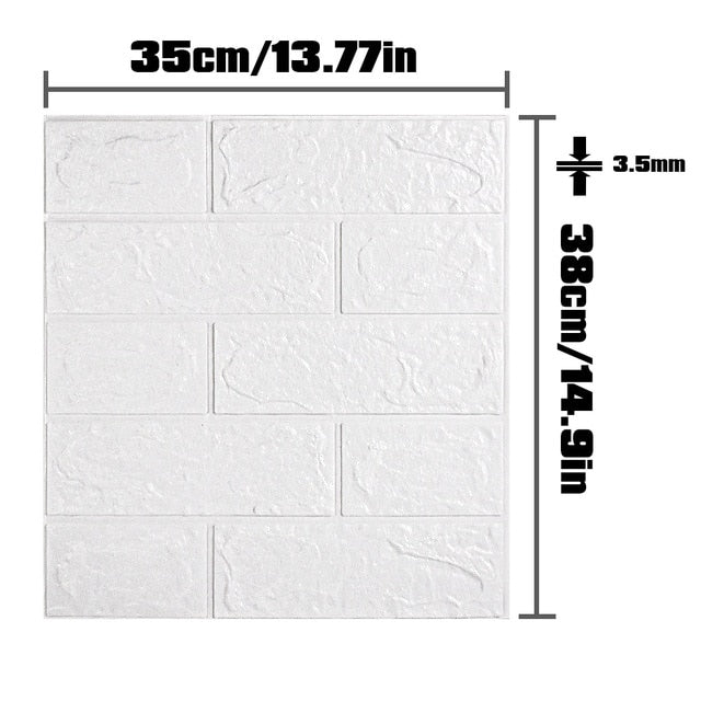 BOBO 20pcs 3D Wallpaper Brick Pattern