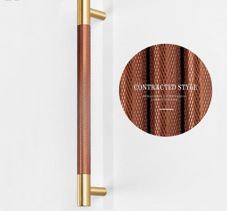 Rama Handle - Knurled brass+ Aluminum Alloy Handles luxury