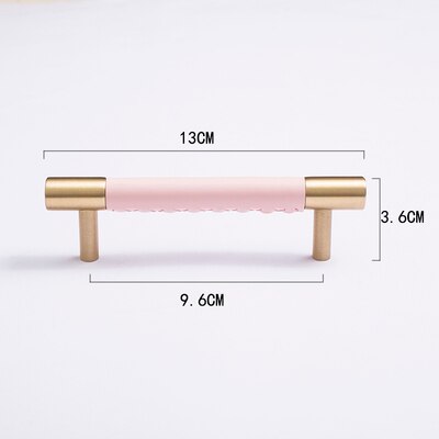 Camilia Handle - Handmade leather+ brass Handles luxury