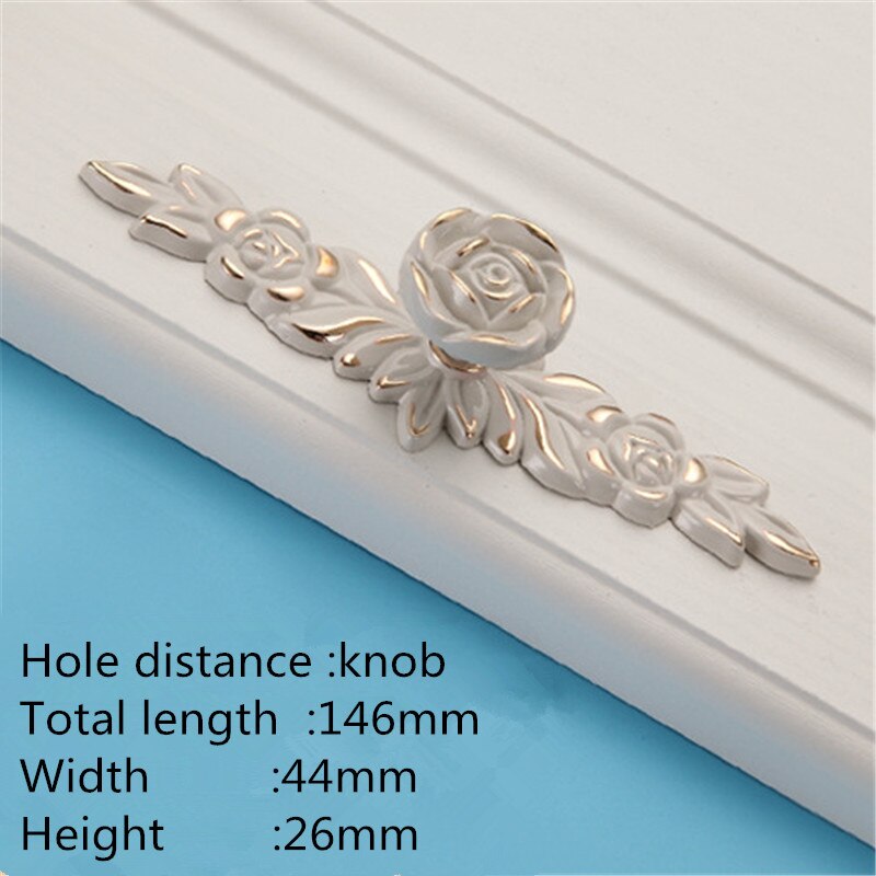 Bluma Handle - European Rose Flower Kitchen Cabinet Handles