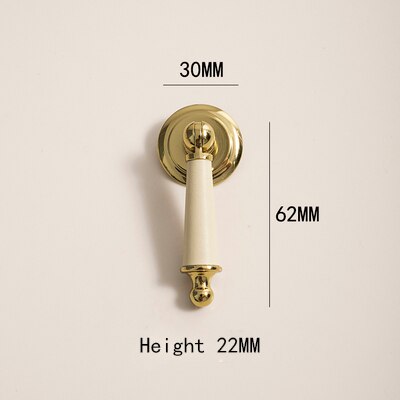 Baya Handle - Leather+Solid Brass Handles Furniture luxury
