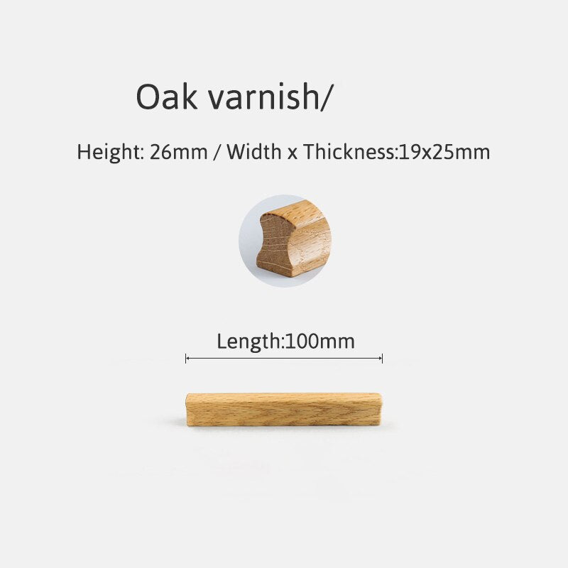 Sanda Handle - Natural Wood Furniture Handle