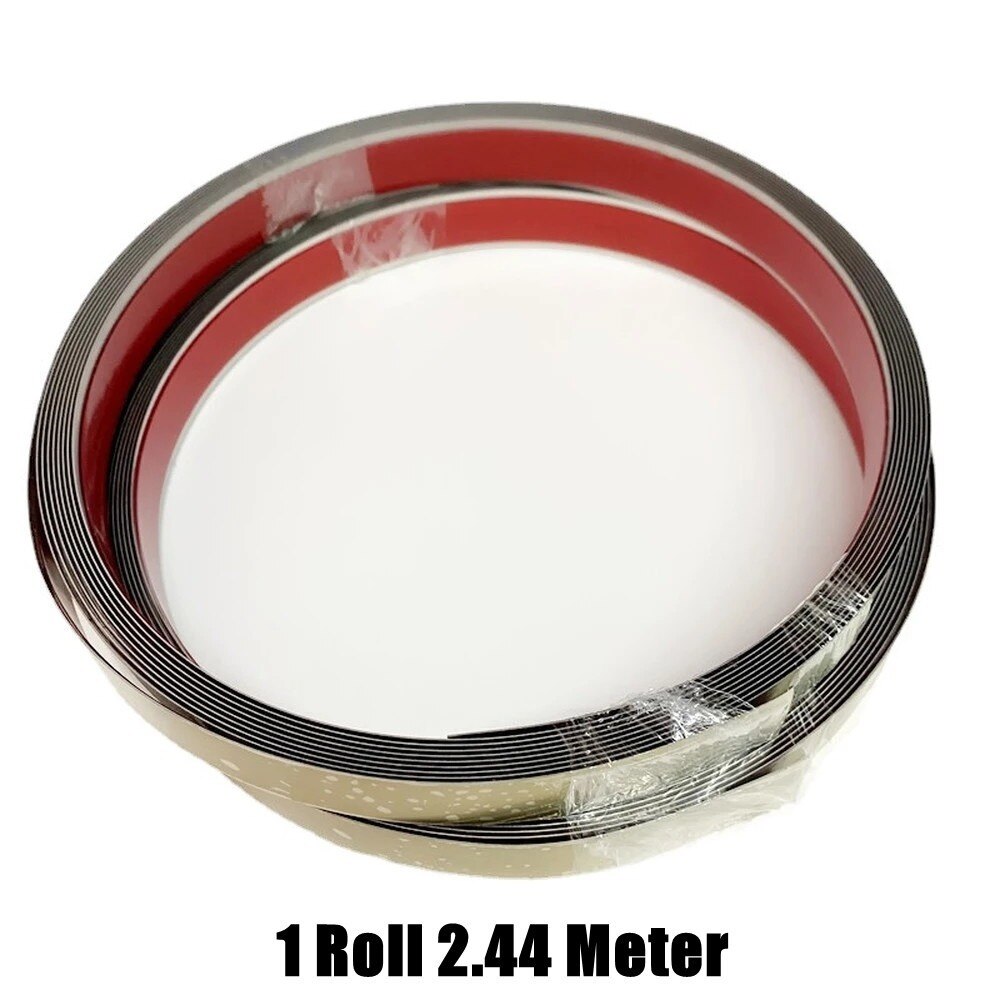 1 Roll Mirror Wall Sticker Stainless Steel Decorations