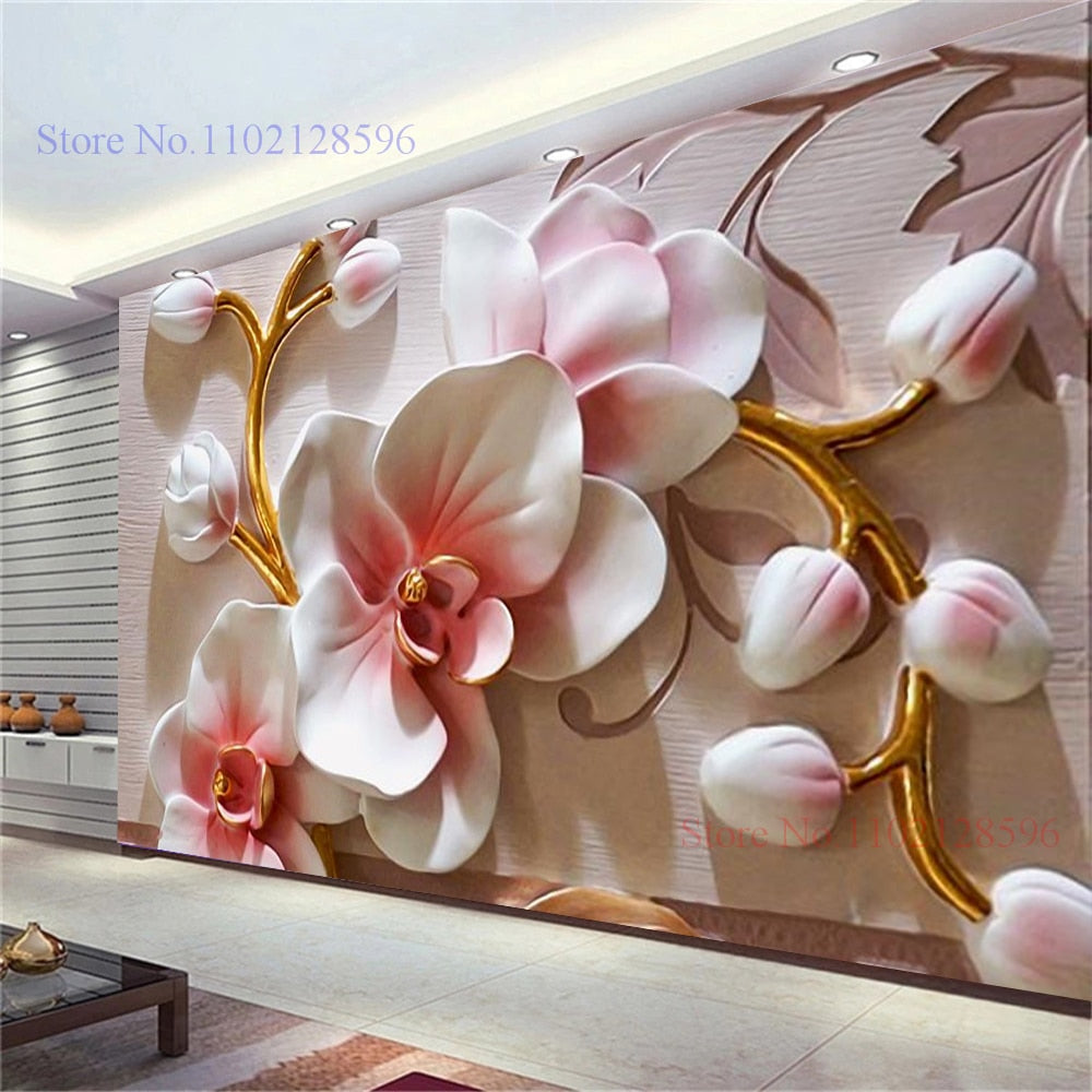 Sedny Wallpaper - Wallpaper 3D Luxury Golden Large Wall Living Room Modern Wall TV Sofa Bedroom Home Decor