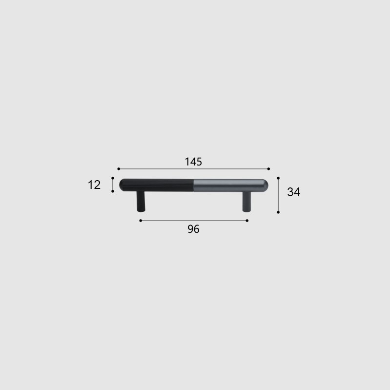 Mara Handle - Aluminum Alloy Brown Handles Luxury