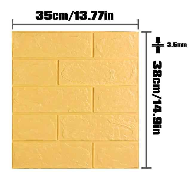 BOBO 20pcs 3D Wallpaper Brick Pattern