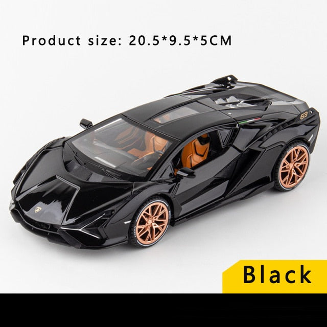 1:24 Simulation Lamborghinis Lightning Sian Alloy Car Model