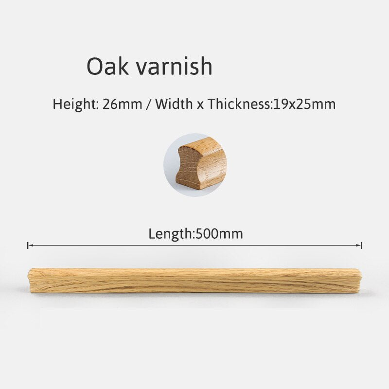Sanda Handle - Natural Wood Furniture Handle