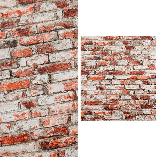 COCO 10pcs 3D Brick Wall Sticker Wallpaper