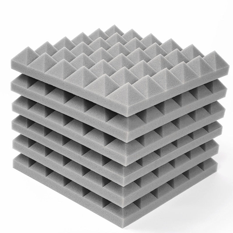 12/24Pcs 30x30x5cm Studio Acoustic Foam Panels