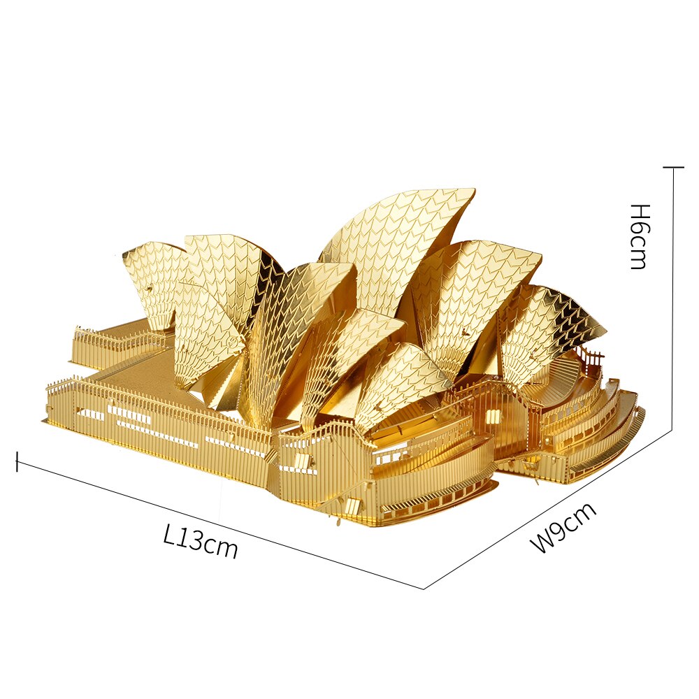 3d Metal Puzzles-Sydney Opera House Building Models