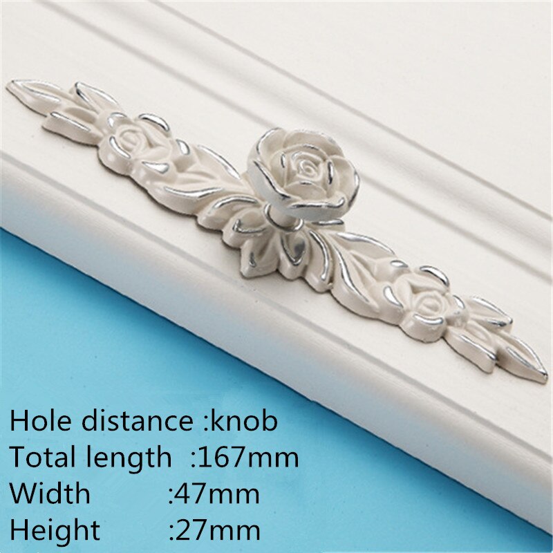 Bluma Handle - European Rose Flower Kitchen Cabinet Handles
