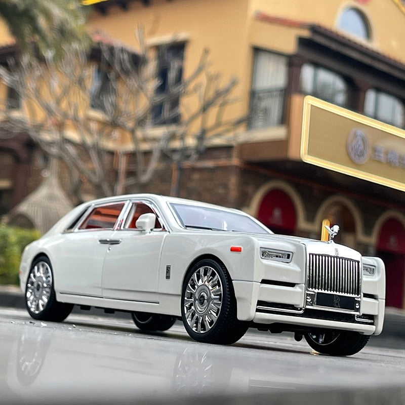 AWA Car Model Simulation 1/18 Rolls-Royce Phantom Alloy Luxury Car Model Diecast Metal Toy Vehicles Car Model Simulation Light Kids Gift 2022